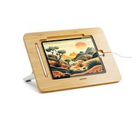 AFOOYO Supporto da disegno per tablet in bambù, portatile e regolabile in 5 angolazioni, supporto per laptop, supporto per lettura libri, compatibile con 9,7/10,2/10,5/10,9/11 pollici