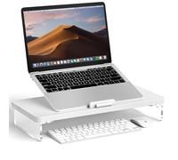 AFOOYO Supporto regolabile per computer portatile, con sistema di raffreddamento ventilato, ergonomico, organizer da scrivania per computer da 10 a 17,3 pollici, compatibile con MacBook, Dell, HP