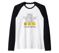 Aforisma Divertente Romanesco dal dialetto parlato a Roma Maglia con Maniche Raglan