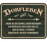 Aforismi Scudo Dorfleben È Hackedicht Con Strumento Latta Männer-geschenk