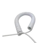 AFQBOEQXY Cavi di espansione, Molla a Spirale Elastica Retrattile Bobina Flessibile Rame 3 Core 15AWG 1,5 mm Quadrato,2-3,7 m(Stretch 3.7 Meters)