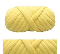 AFQBOEQXY Filato per Uncinetto, Super Chunky Crochet Yarn Multicolor 500g Pack of 2(Light Yellow)