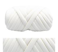 AFQBOEQXY Filato per Uncinetto, Super Chunky Crochet Yarn Multicolor 500g Pack of 2(White)