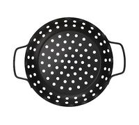 AFQBOEQXY Griglia per Barbecue, Cestello for griglia in Acciaio al Carbonio Nero 31x24x4,5 cm