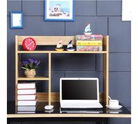 AFQBOEQXY Libreria scaffale Ripiano espositivo Regolabile, Organizer for archiviazione Desktop Multistrato(80 * 20 * 60cm)