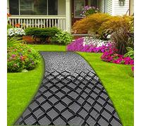 AFQBOEQXY Lo stabilizzatore for vialetti e percorsi in Ghiaia Geo Grid Supporta Dimensioni Multiple di 1800 libbre(4x4m/13.1x13.1ft)