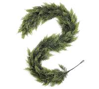 AFQBOEQXY Pigne Artificiali, Ghirlanda Natalizia Artificiale in Pino con cipresso, Diverse Misure for Decorare la mensola del Camino(270cm)