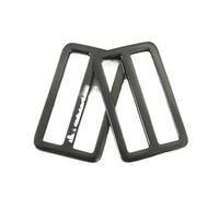 AFQBOEQXY strisce di metallo, 10/20 pezzi 20-50 mm fibbie in metallo chiusura di regolazione fettuccia ganci zaino passanti accessori fai da te(Black,38mm-20Pcs)