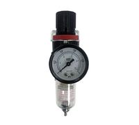 AFR-2000 filtro pneumatico dispositivo di trattamento 'aria regolatore di pressione compressore valvola di riduzione della pressione separazione olio-acqua AFR2000 manometro(AFR-2000 PC-10MM,Copper fi
