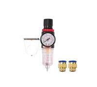 AFR2000 AFC2000 Filtro pneumatico regolatore Unità di trattamento aria Pressostati Manometro compressore con raccordi,Precisione del quadrante di precisione(AFR 4mm fittings)