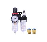AFR2000 AFC2000 Filtro pneumatico regolatore Unità di trattamento aria Pressostati Manometro compressore con raccordi,Precisione del quadrante di precisione(AFC 6mm fittings)