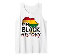 Africa Black History Design Bandiera Rasta Colori Orgoglio Canotta