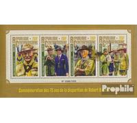 Africa Centrale Repubblica 6035-6038 Minifoglio (Completa. Edizione) MNH ** MNH 2016 Robert Baden-Powell (Francobolli per i Collezionisti) Rotary/Lions/Massone/Pathfinder