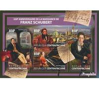 Africa Centrale Repubblica 7295-7298 Minifoglio (Completa. Edizione) MNH ** MNH 2017 Franz Schubert (Francobolli per i Collezionisti) Musica/Danza