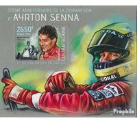 Africa Centrale Repubblica Block 1123 (Completa. Edizione) MNH ** MNH 2014 Ayrton Senna (Francobolli per i Collezionisti) Auto/Traffico Stradale