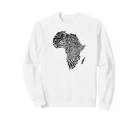 Africa Continente Dna Impronta Digitale African Black Pride Meme Felpa