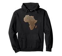 Africa Continente Impronte Digitali Identità Patrimonio Orgoglio A Felpa con Cappuccio