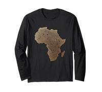 Africa Continente Impronte Digitali Identità Patrimonio Orgoglio A Maglia a Manica