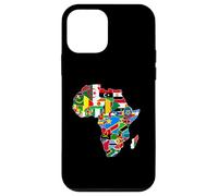 Africa, continente, mappa, con, paese, bandiere, africano, orgoglio Custodia per iPhone 12 mini