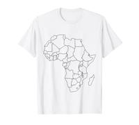 Africa Continente Tshirt Uomo Donna Camicia Mappa di Africa Orgoglio Maglietta