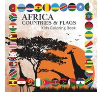 AFRICA COUNTRIES & FLAGS Kids Coloring Book