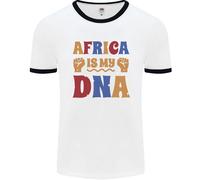 Africa È Il Mio DNA Juneteenth BLACK LIVES MATTER Uomo Ringer T-Shirt