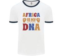 Africa È Il Mio DNA Juneteenth BLACK LIVES MATTER Uomo Ringer T-Shirt