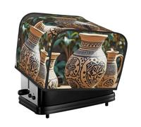 Africa Etnico Ceramica 4 Fette di Tostapane Coperture Trapuntato Pane Maker Copertura Piccolo Elettrodomestico Con Maniglia Per Casa Tavolo Cucina Decor