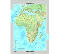 Africa fisica e politica. Carta murale