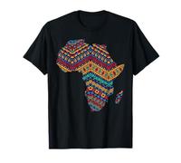 Africa Flag Kente Cloth Black Pride African American Gift Maglietta