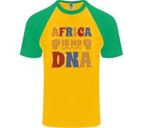 Africa Is My DNA Juneteenth Nero Vive Materia DA UOMO S/S Baseball T-Shirt