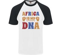 Africa Is My DNA Juneteenth Nero Vive Materia DA UOMO S/S Baseball T-Shirt