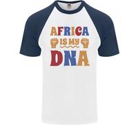 Africa Is My DNA Juneteenth Nero Vive Materia DA UOMO S/S Baseball T-Shirt