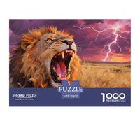 Africa Leone Jigsaw Puzzle Impossible 1000 Pezzi Decorazione Per La Casa. Rilassamento E Intelligence Per Adulti E Bambini Da 12 Anni 70x50cm/1000pcs