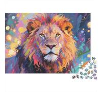 Africa Lion Puzzle 1000 Pezzi, Tecnica Di Rilassamento, Arredamento Per La Casa, Opera D'Arte Completa 1000pcs (75x50cm)