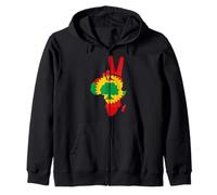 Africa Oromo Flag Peace Sign Proud Ethiopia Oromo Felpa con Cappuccio