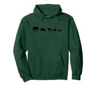 Africa Safari Big Five Animali Africani Felpa con Cappuccio