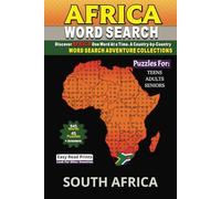 Africa Word Search Book: Word Search Africa Collections: SOUTH AFRICA:: Easy to Read Print Word Book about Africa, African Continent, And African ... Gift For Vacation, Holidays, and Free time