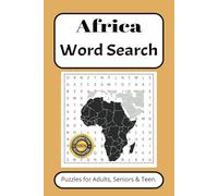 Africa Word Search Puzzle Book: Word Search with Easy to Read Print about Africa, African Countries & Languages, and More | 6x9 inches, 110 pages | ... for Vacations, Holidays and Free Times