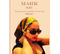 African American 8.25 X 11 Inch Hard Cover Notebook | Journal 120 Lined Pages for Women: Mark 9:23