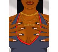African American 8.5 X 11 Inch Notebook | Journal 120 Lined Pages for Women: Baby Girl