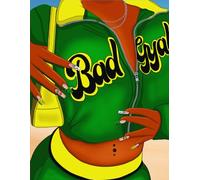 African American 8.5 X 11 Inch Notebook | Journal 120 Lined Pages for Women: Bad Gyal