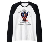 African American Celebrating My African Heritage Sunglasses Maglia con Maniche Raglan