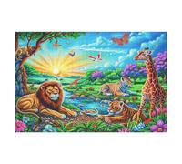 African Animal Paradise Puzzle 1000 Pezzi Gioco Educativo Intelligente Happy Time Per Ragazzi Creatività E Logica Idea Regalo Natale Per Famiglia 1000 PCS