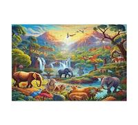 African Animals 1000 Pezzi Puzzle Per Adulti Bambini Gioco Intellettuale Puzzles Giochi Per Famiglie (75×50cm)