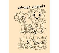 African Animals - Bilingual Educational Coloring Book for Kids