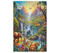 African Animals Puzzle Games for Adults E Bambini - for Creativity And Mindfulness - Challenging Jigsaw Puzzles 1000 Pezzi for Family 78×53cm