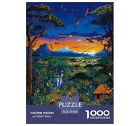 African Animals Puzzle Impossible 1000 Pezzi Art Decorazione Per La Casa. Rilassamento E Intelligence Per Adulti E Bambini Da 12 Anni 70x50cm/1000pcs