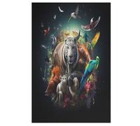 African Animals Puzzle Per Adulti 1000 Pezzi Difficile Puzzles in Legno Impegnativo Gioco Preciso A Incastro Gioco Educativo Sfida Giocattolo 78×53cm