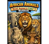 African Animals Workbook: Read, Answer & Color